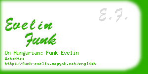 evelin funk business card